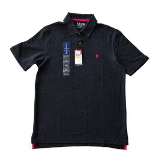 Izod Advantage Polo - Black - NWT - Men's Medium - Short Sleeve
